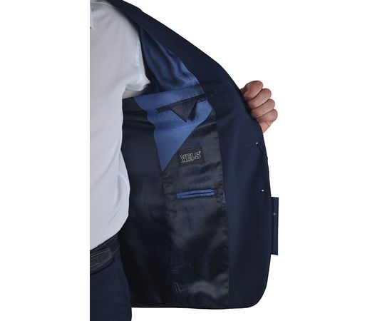 Костюм мужской приталенный Vels 2644, Размер: 170-88-78, Цвет: темно синий, фото 5 | Интернет-магазин Vels