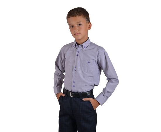 Рубашка детская на мальчика VELS 4222-008, Размер: 1, Цвет: белая в  сирен.  клетку, фото 2 | Интернет-магазин Vels