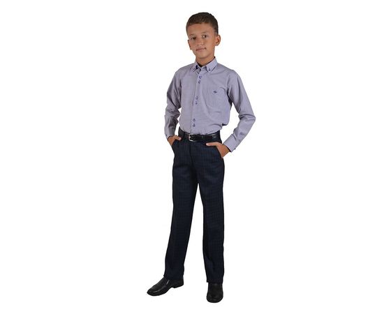 Рубашка детская на мальчика VELS 4222-008, Размер: 1, Цвет: белая в  сирен.  клетку, фото 4 | Интернет-магазин Vels