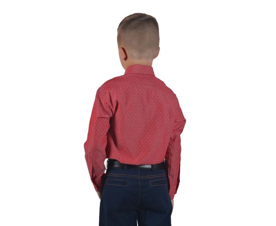 Рубашка детская на мальчика VELS 10124/9-1, Размер: 1, Цвет: марсал рисунок, фото 3 | Интернет-магазин Vels