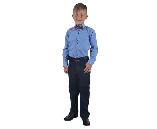 Рубашка детская на мальчика VELS 18, Размер: 6, Цвет: синяя , фото 2 | Интернет-магазин Vels