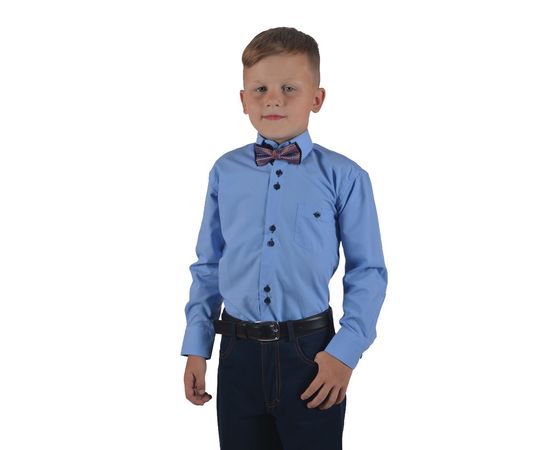 Рубашка детская на мальчика VELS 18, Размер: 6, Цвет: синяя , фото 4 | Интернет-магазин Vels