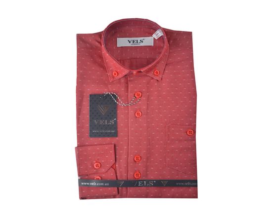 Рубашка детская на мальчика VELS 10124/9-1, Размер: 3, Цвет: марсал рисунок | Интернет-магазин Vels