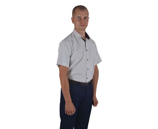 Сорочка чоловіча класична VELS 1000/3, Розмір: M, Колір: коричневая клетка, фото 4 | Інтернет-магазин Vels