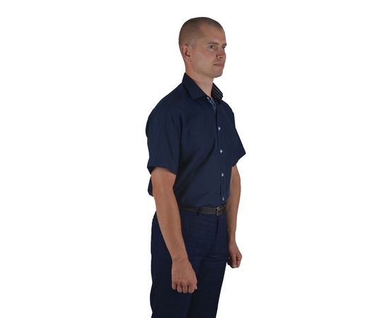 Сорочка чоловіча класична VELS 251*, Розмір: M, Колір: темно-синий, фото 4 | Інтернет-магазин Vels