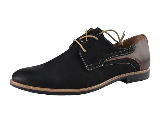 Туфлі чоловічі класичні Vels В-5830, Розмір: 43, Колір: чёрный c коричневым | Інтернет-магазин Vels