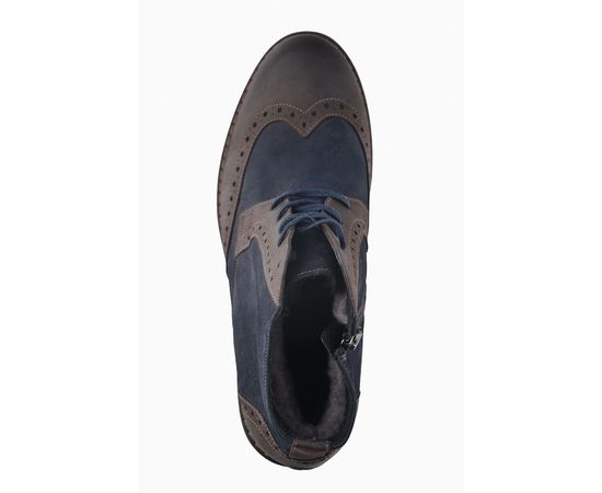 Броги чоловічі зимові Vels В-2279, Розмір: 43, Колір: темно синий с коричневым, фото 4 | Інтернет-магазин Vels