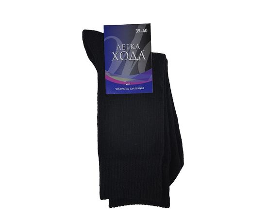 Носки мужские махровые Легка Хода 6328 01, Размер: 41-42, Цвет: чёрный | Интернет-магазин Vels