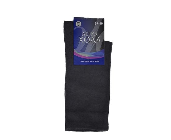 Носки мужские Легка Хода 6330 (01), Размер: 41-42, Цвет: темно серый | Интернет-магазин Vels