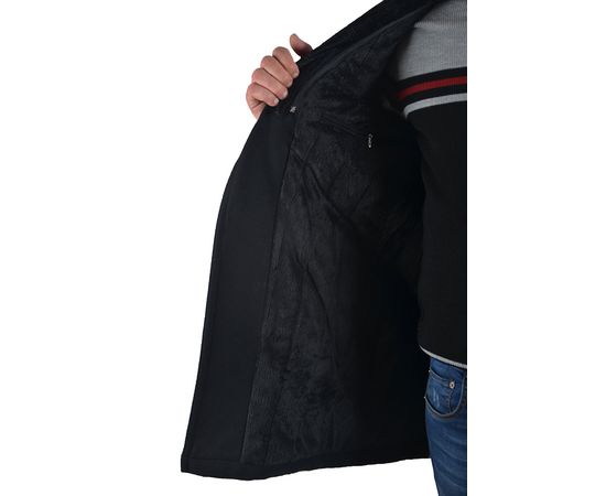 Полупальто мужское Lozenge 1040 (01), Размер: 48, Цвет: чёрный, фото 5 | Интернет-магазин Vels