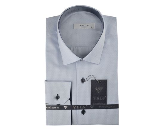 Рубашка мужская классическая VELS 16079-3, Размер: M, Цвет: голубой узор | Интернет-магазин Vels