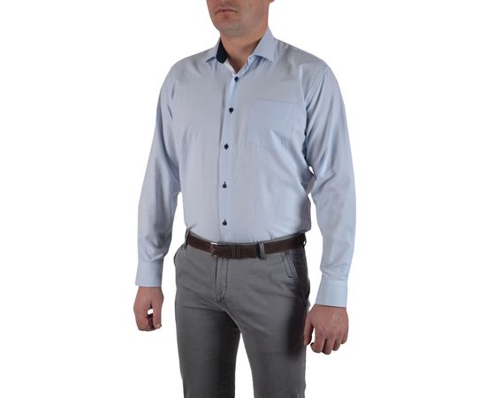 Рубашка мужская классическая VELS 16079-3, Размер: M, Цвет: голубой узор, фото 2 | Интернет-магазин Vels