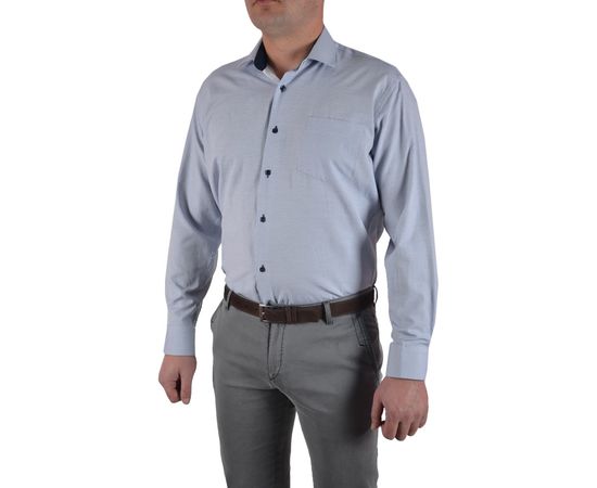 Рубашка мужская классическая VELS 16079-2, Размер: M, Цвет: темно синий узор, фото 2 | Интернет-магазин Vels