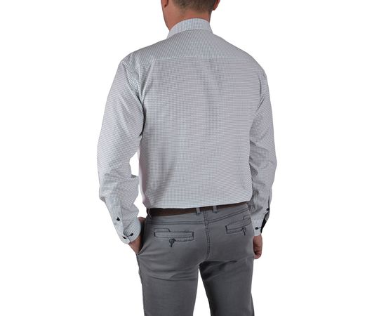 Сорочка чоловіча класична VELS 13895-1, Розмір: M, Колір: чёрная  клетка, фото 4 | Інтернет-магазин Vels