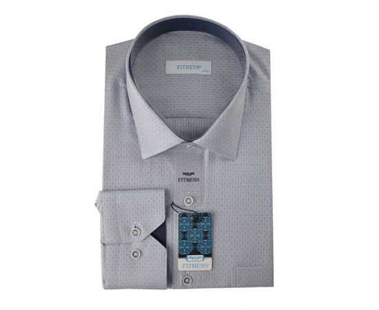 Рубашка мужская классическая Fitmens 05, Размер: M, Цвет: сиреневый узор | Интернет-магазин Vels