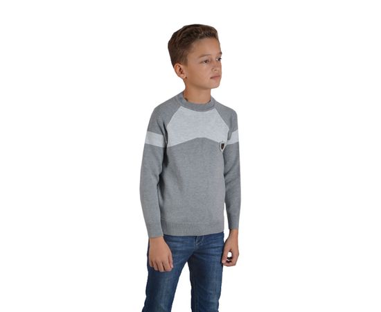 Свитер детский для мальчика Yildiz 1034 (01), Размер: 128 (6-7), Цвет: серый | Интернет-магазин Vels