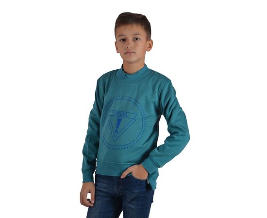 Свитшот детский на флисе Cegisa 5074 (07), Размер: 122/7, Цвет: зелёный | Интернет-магазин Vels