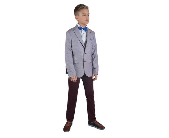 Піджак дитячий Paulo Carveli 9003-08, Розмір: 7/122 (28), Колір: фиолетовая клетка, фото 3 | Інтернет-магазин Vels