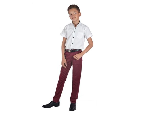 Брюки детские котоновые Cegisa 4984-01(6-9), Размер: 122/7, Цвет: бордо, фото 2 | Интернет-магазин Vels