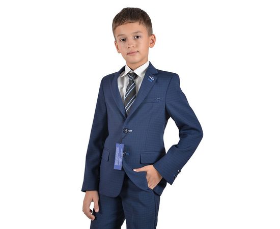 Піджак шкільний для хлопчика 2192 (26-28), Розмір: 110-56-54, Колір: темно-синий | Інтернет-магазин Vels
