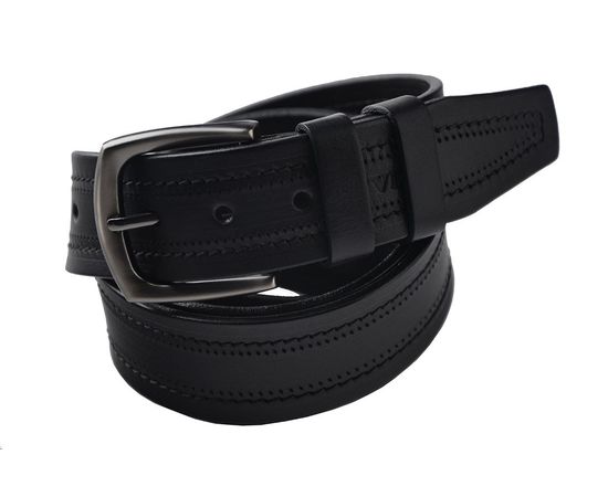 Ремень мужской кожаный VELS 40 мм 32, Размер: 120, Цвет: чёрный | Интернет-магазин Vels