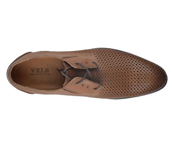 Туфлі чоловічі шкіряні VELS D-6106, Розмір: 43, Колір: горчичный, фото 3 | Інтернет-магазин Vels