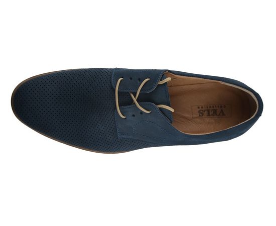 Туфлі чоловічі шкіряні VELS Е-5452, Розмір: 44, Колір: синий, фото 3 | Інтернет-магазин Vels