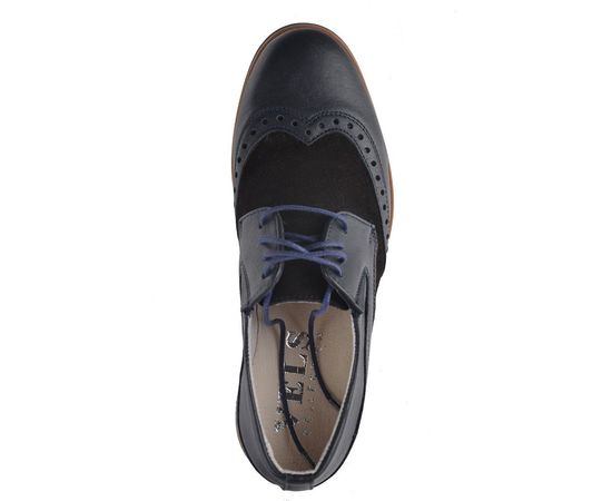 Броги підліткові Vels 36800/823/47, Розмір: 36, Колір: темно синий , фото 3 | Інтернет-магазин Vels