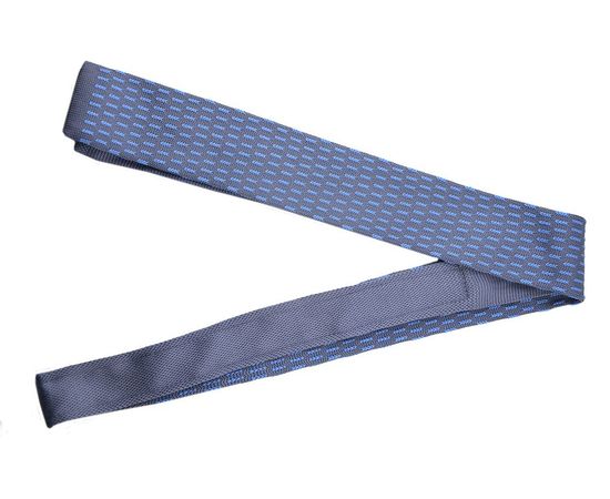 Галстук мужской вязаный Quesste 05, Цвет: темно-синий орнамент, фото 2 | Интернет-магазин Vels