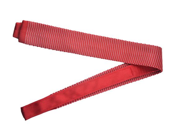 Галстук мужской вязаный Quesste 06, Цвет: красно-белый узор, фото 2 | Интернет-магазин Vels