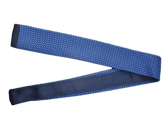 Галстук мужской вязаный Quesste 07, Цвет: синий узор, фото 2 | Интернет-магазин Vels