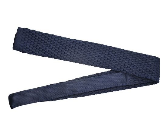 Галстук мужской вязаный Quesste 08, Цвет: темно-синий, фото 2 | Интернет-магазин Vels