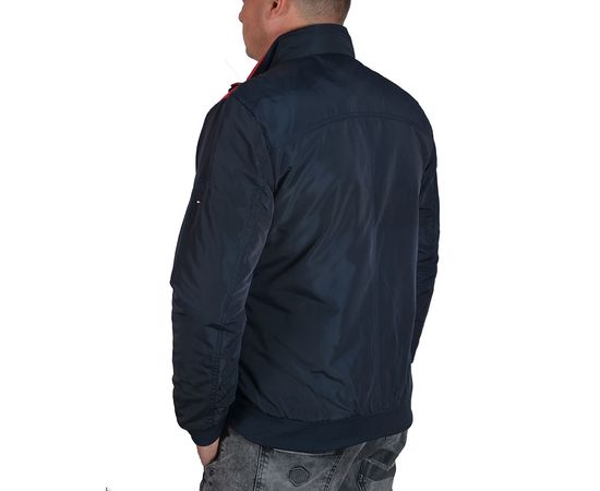 Ветровка мужская Hilfiger Denim 6306, Размер: M, Цвет: темно синий с красным, фото 5 | Интернет-магазин Vels