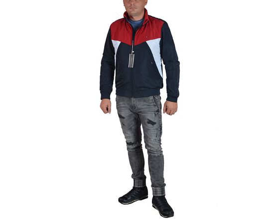 Ветровка мужская Hilfiger Denim 6306, Размер: M, Цвет: темно синий с красным, фото 2 | Интернет-магазин Vels