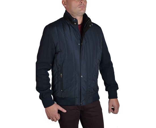 Куртка демісезонна MABRO 1721-03 темно-синя, Розмір: 50, Колір: темно синий  | Інтернет-магазин Vels