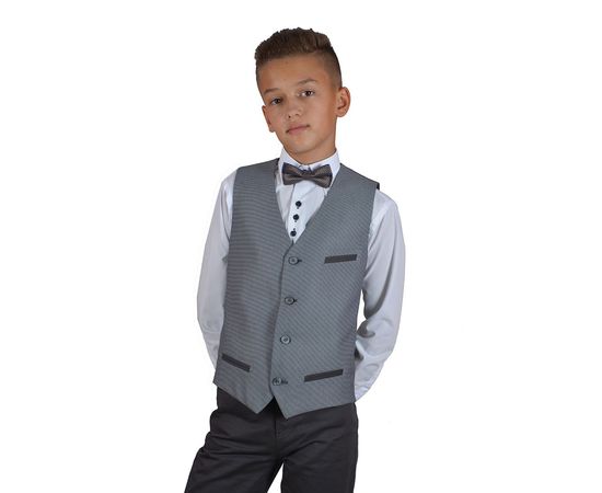 Костюм шкільний 3880/1 + 807571 (30-34), Розмір: 146-68-63, Колір: темно серый, фото 3 | Інтернет-магазин Vels