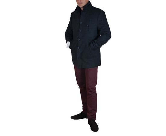 Напівпальто чоловіче демісезонне DCS 3434, Розмір: 54, Колір: чёрный с узором, фото 4 | Інтернет-магазин Vels