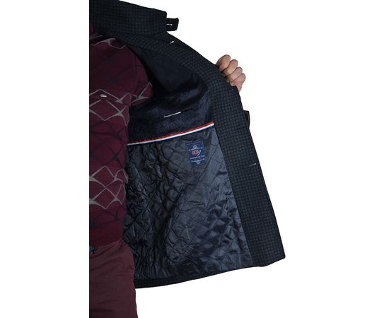 Напівпальто чоловіче демісезонне DCS 3434, Розмір: 54, Колір: чёрный с узором, фото 2 | Інтернет-магазин Vels