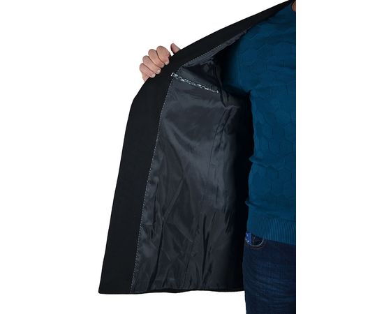 Полупальто мужское Zermon 104, Размер: 48, Цвет: чёрный, фото 4 | Интернет-магазин Vels