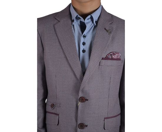 Піджак дитячий Paulo Carveli 1383-02, Розмір: 11/146 (36), Колір: марсал, фото 4 | Інтернет-магазин Vels