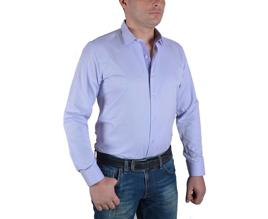 Сорочка чоловіча приталена VELS 6099/38, Розмір: L, Колір: сирень текстура, фото 2 | Інтернет-магазин Vels