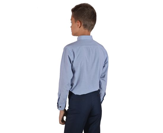 Рубашка детская на мальчика VELS 7149-2, Размер: 1, Цвет: белая в голубую клетку, фото 2 | Интернет-магазин Vels