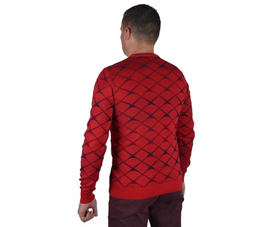Светр чоловічий Сottre 18528-02, Розмір: M, Колір: красный ромб, фото 3 | Інтернет-магазин Vels